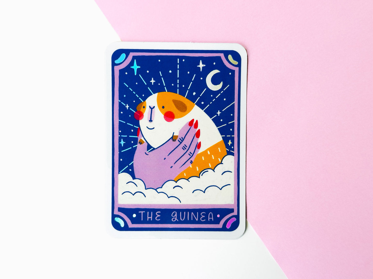 Guinea Pig Tarot Card Sticker