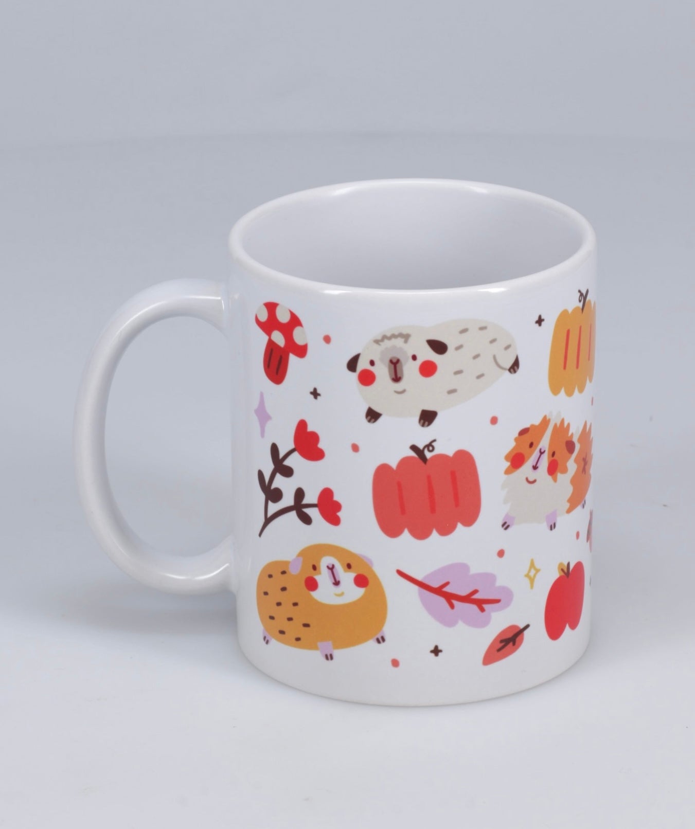 Cosy Autumnal Guinea Pig Mug