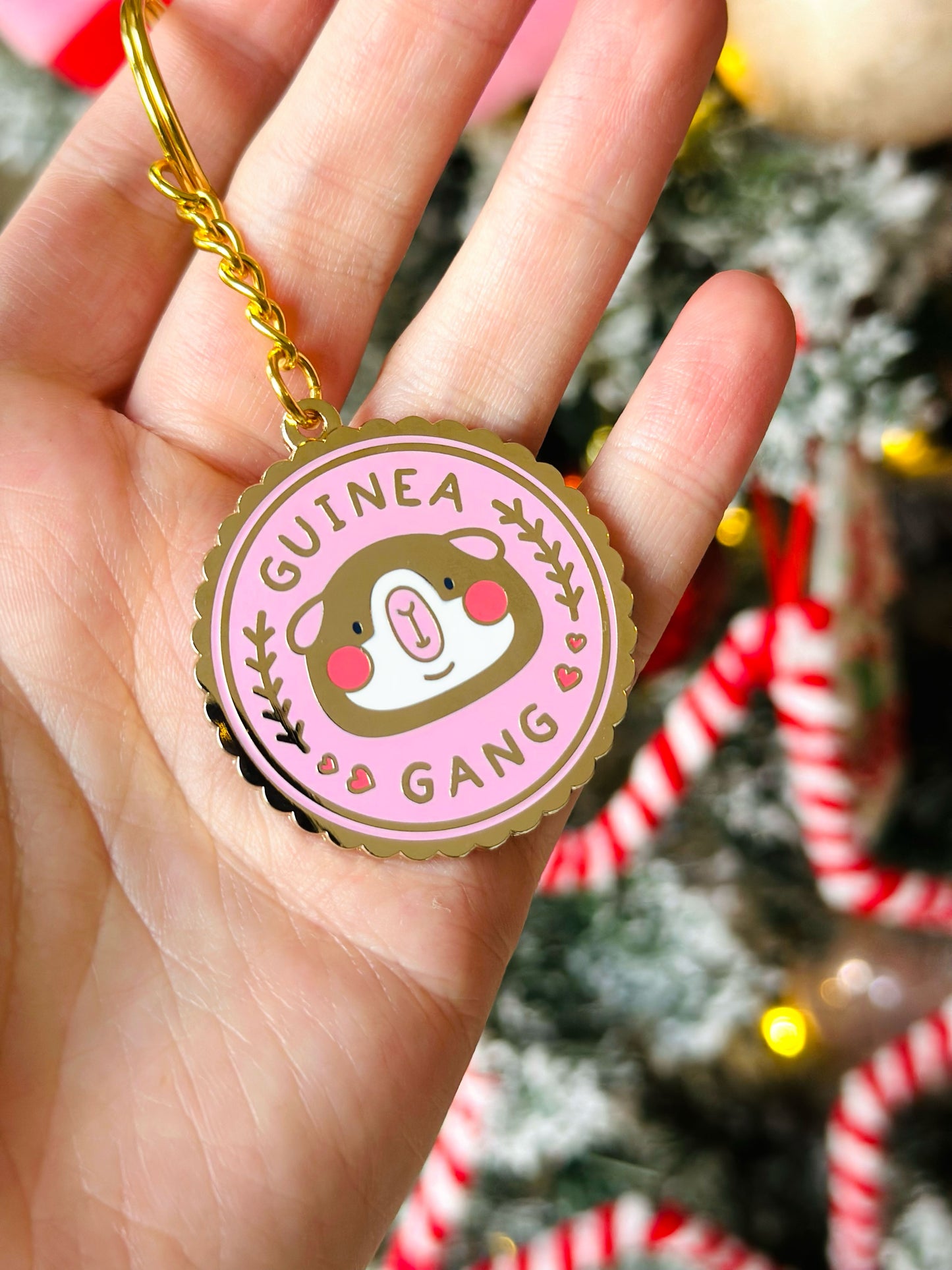 Guinea Gang Enamel Keyring