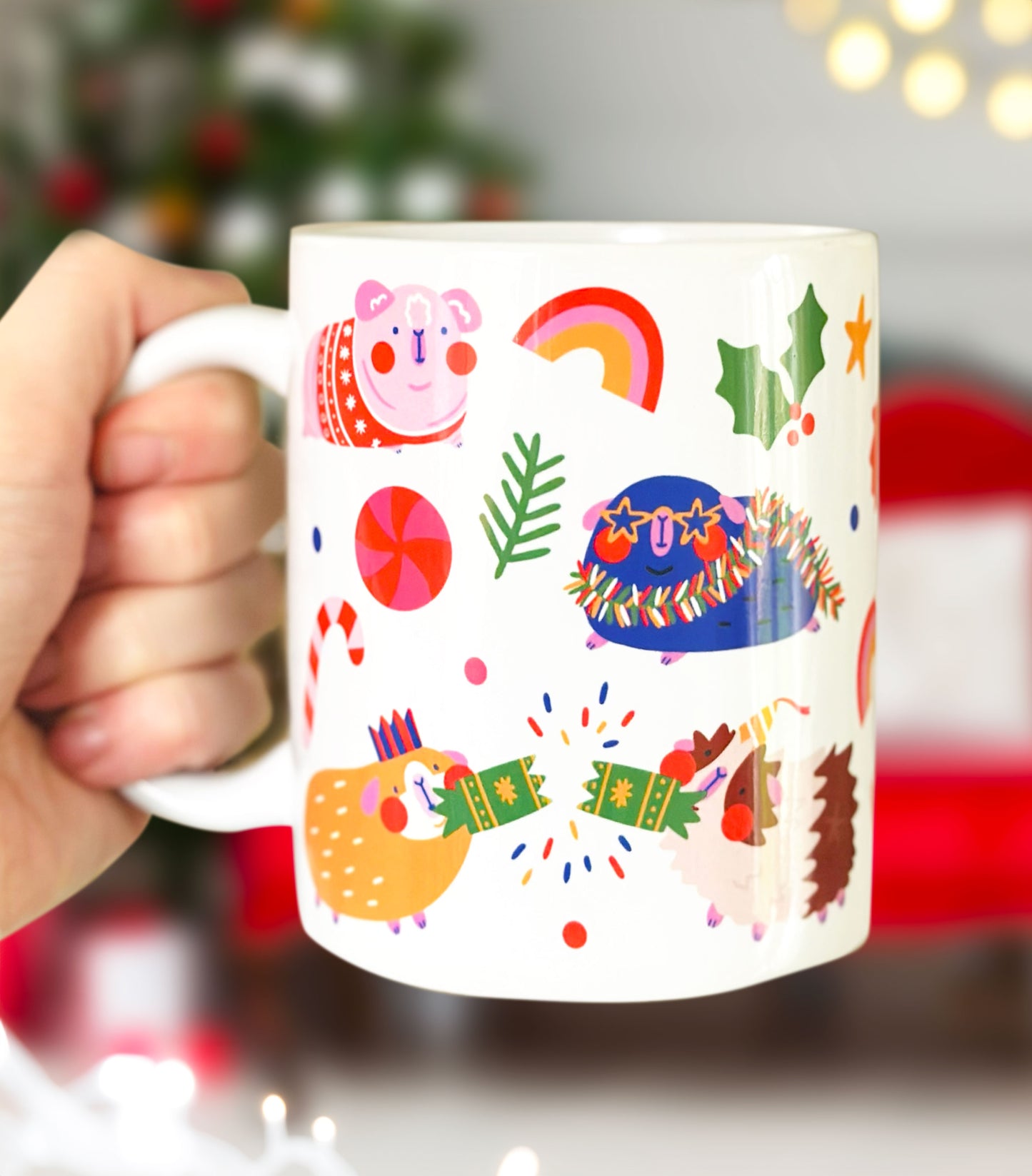 Christmas Guinea Pig Mug