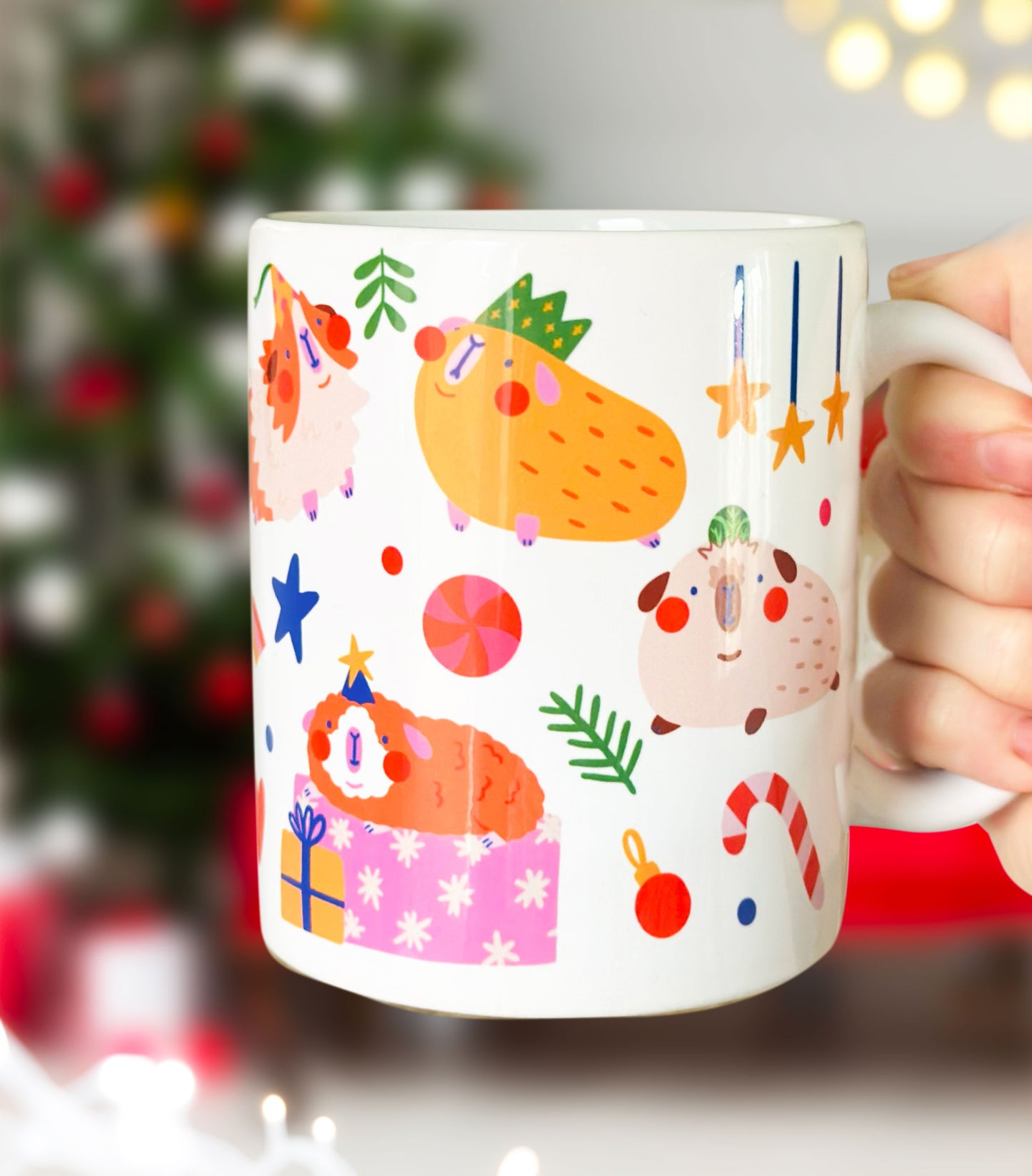 Christmas Guinea Pig Mug