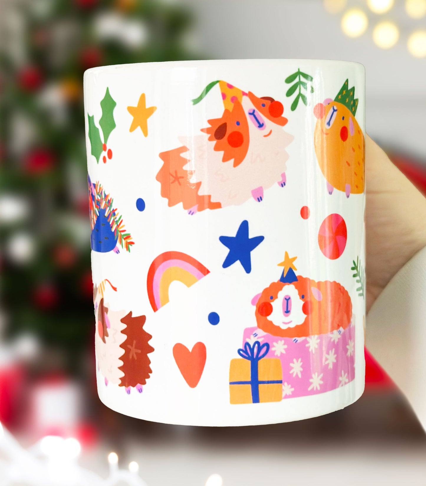 Christmas Guinea Pig Mug