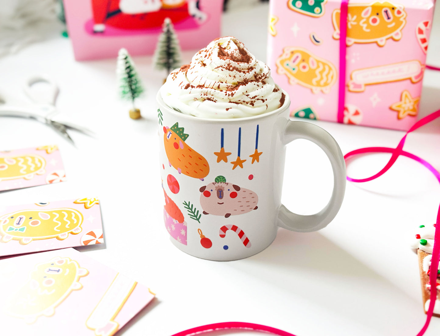 Christmas Guinea Pig Mug
