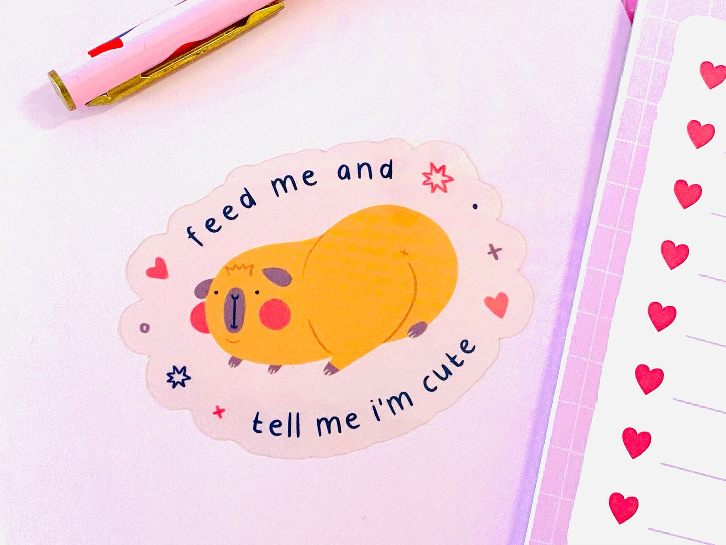 Lazy And Cute Guinea Pig Sticker
