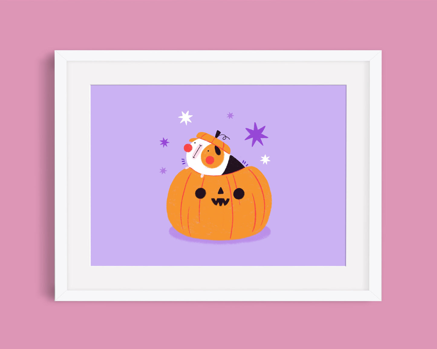 Halloween Guinea Pig Print | A5