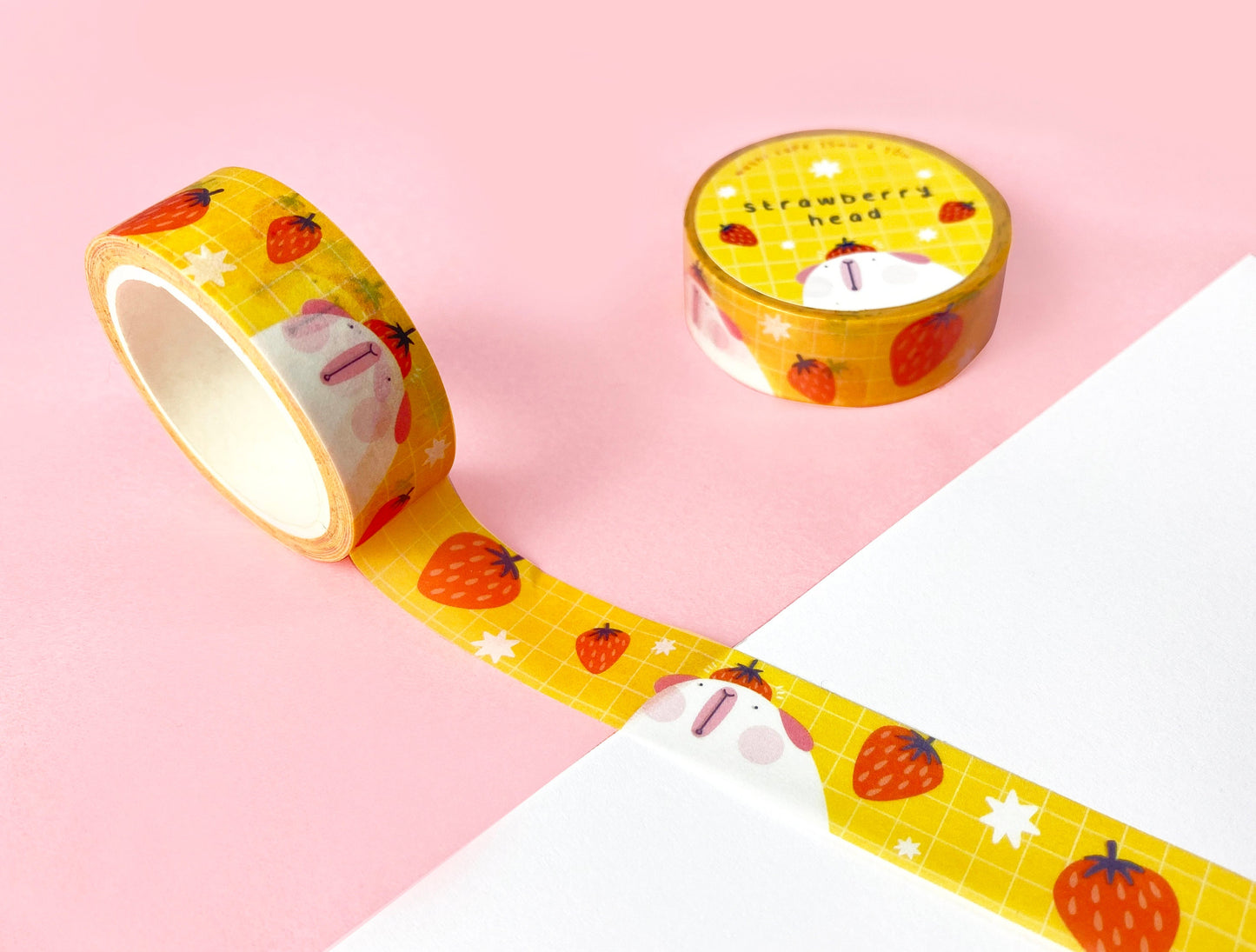 Guinea Pig Strawberry Head Washi Tape