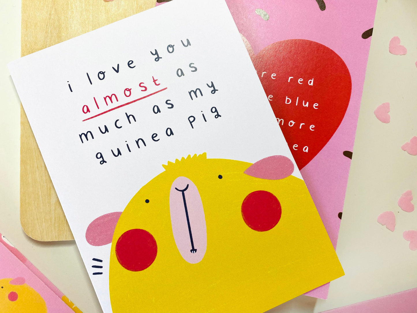 I love You Almost As much As My Guinea Pig Card | A6