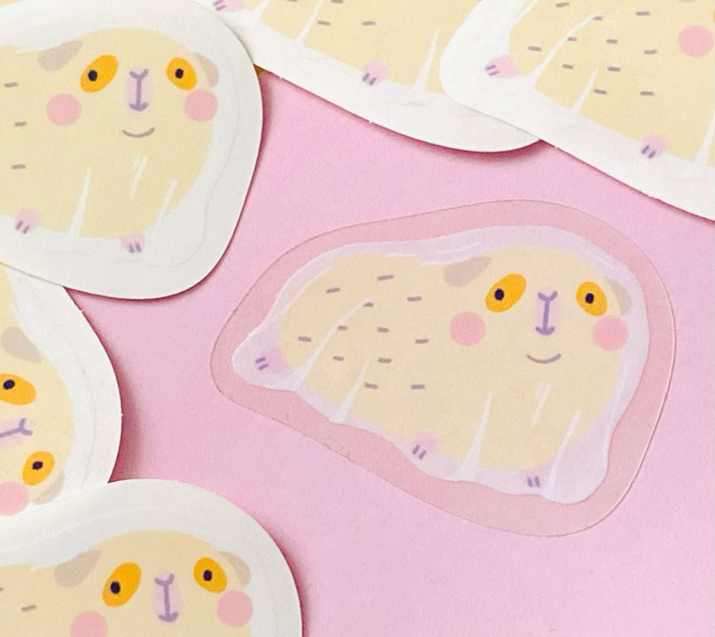 Guinea Pig Transparent Ghost Sticker