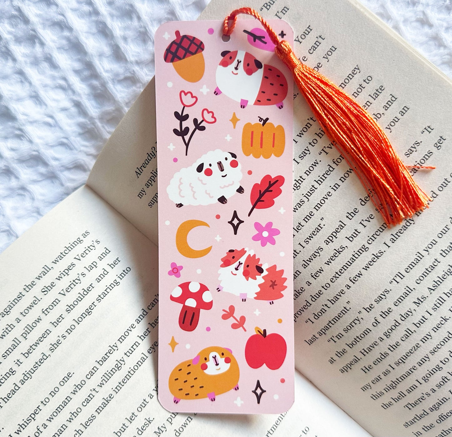 Autumnal Guinea Pig Bookmark