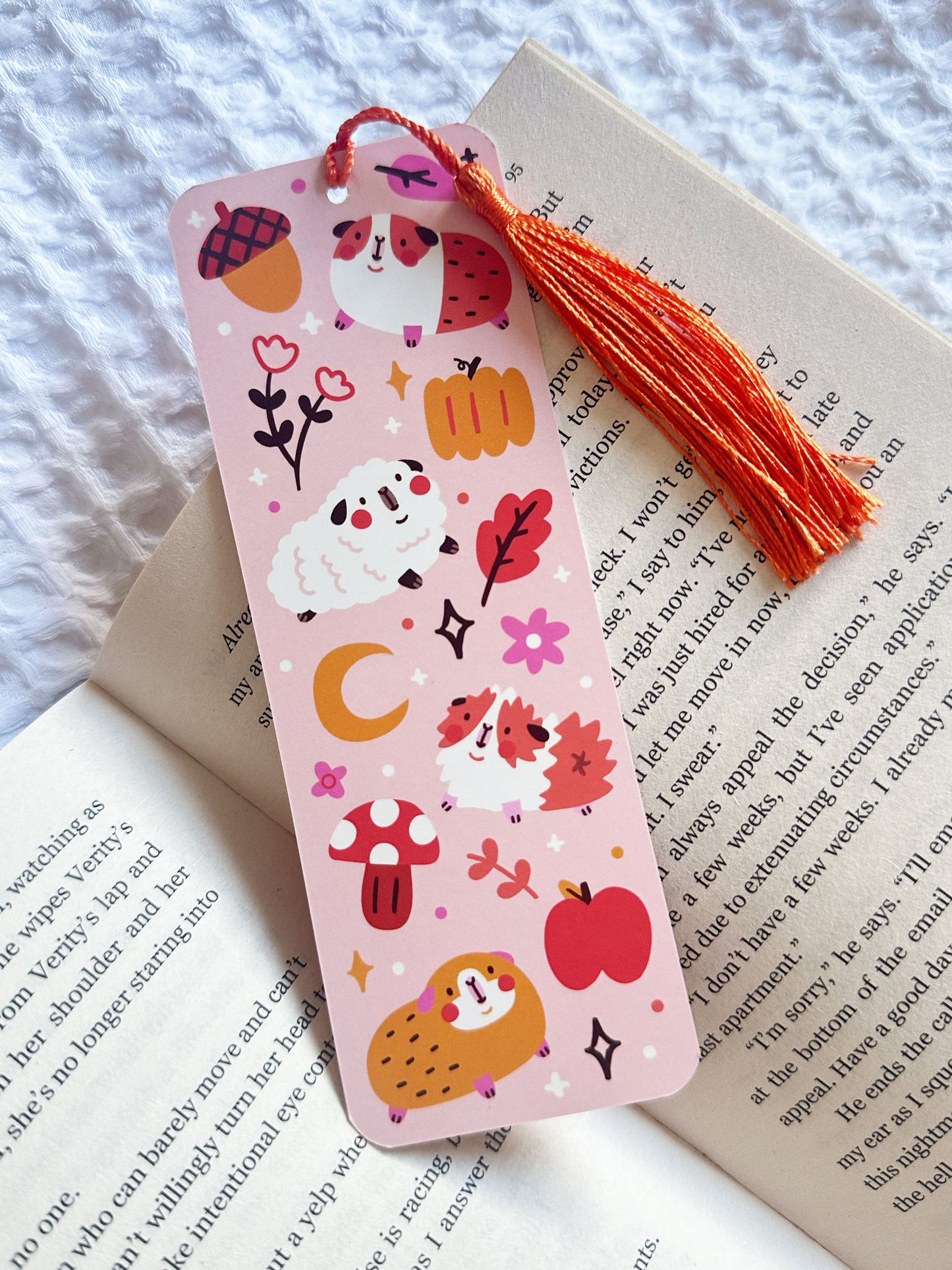 Autumnal Guinea Pig Bookmark