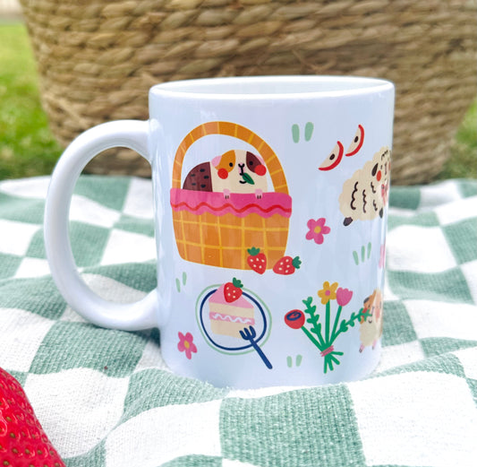 Guinea Pignic Pattern Mug 11oz