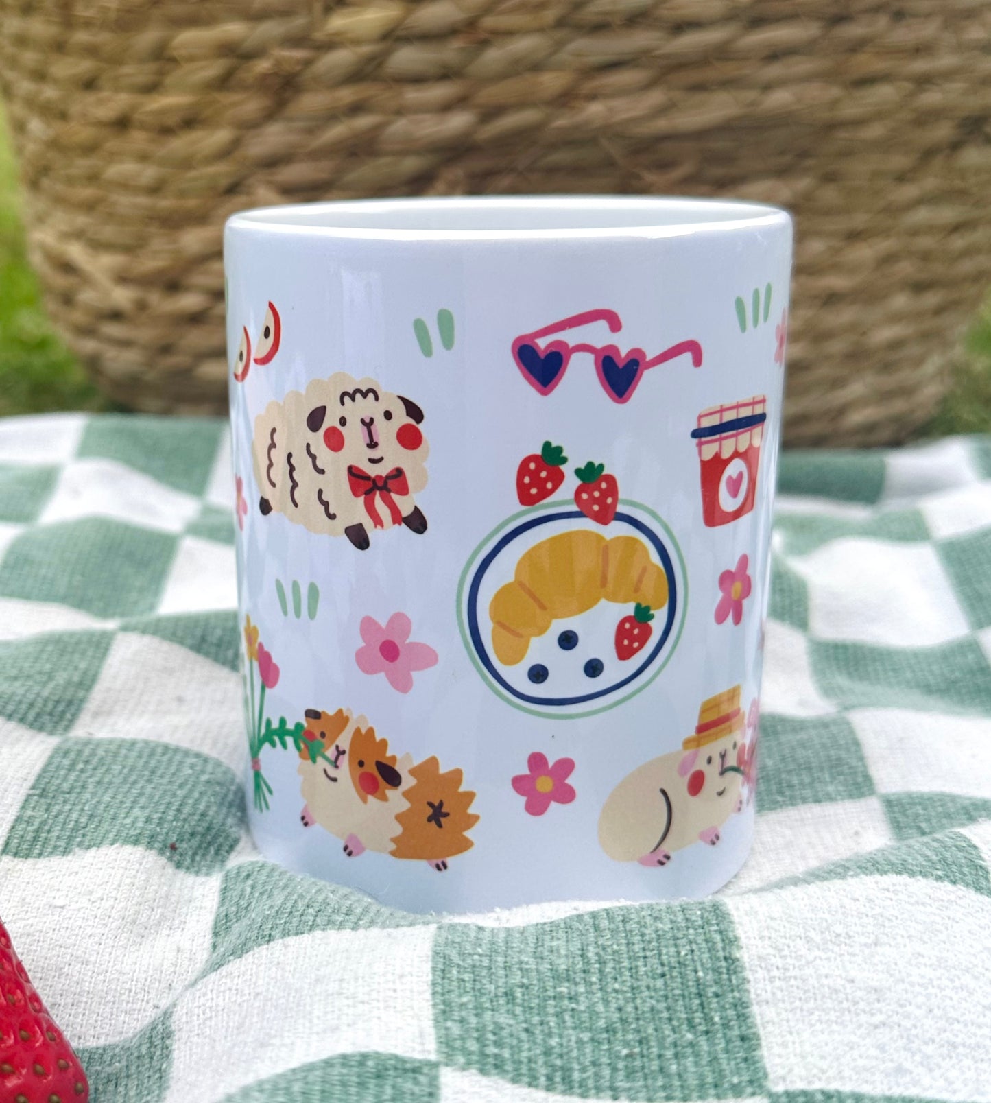 Guinea Pignic Pattern Mug 11oz