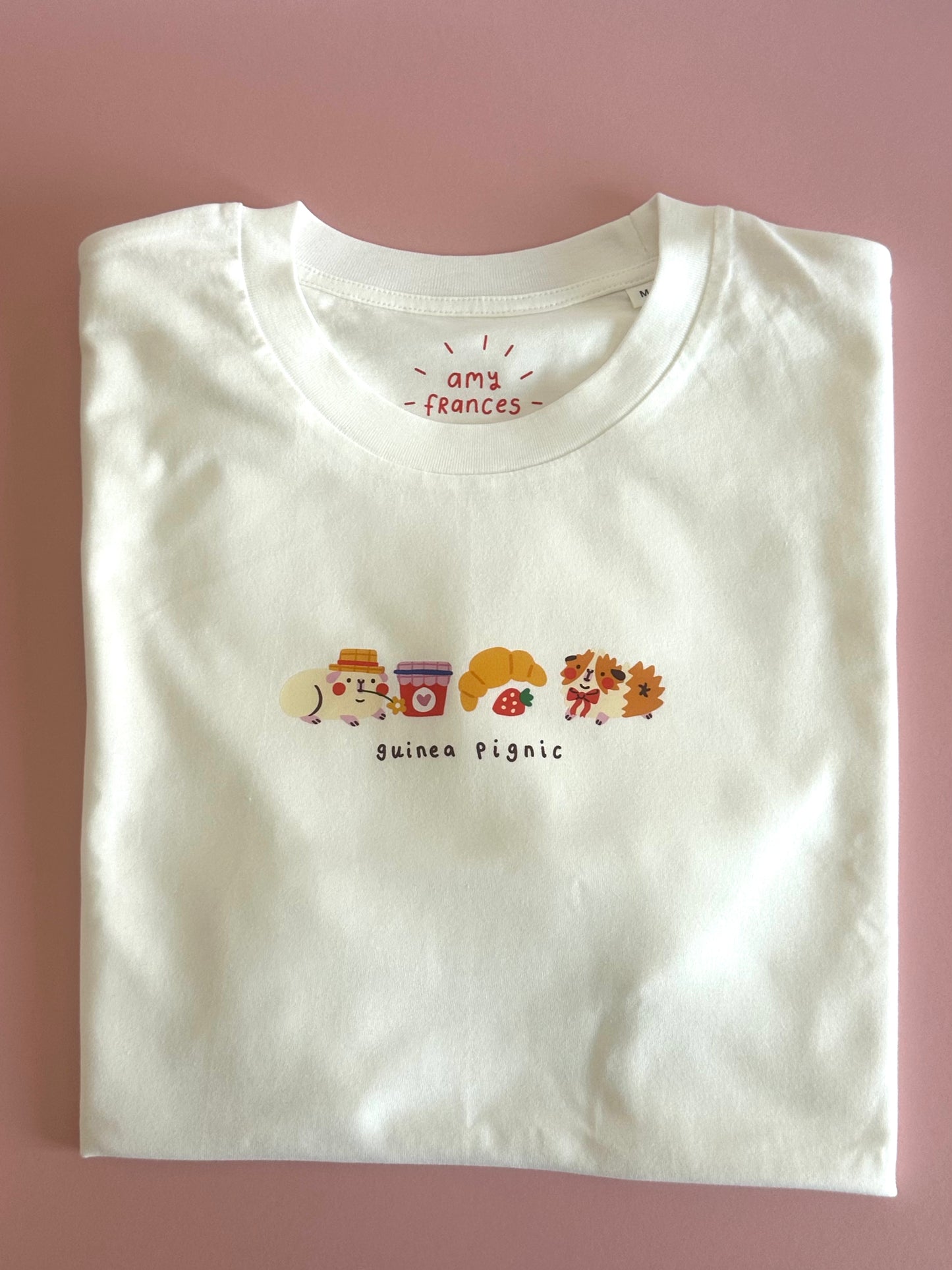 OFF WHITE Guinea Pignic Friends Cotton T-shirt