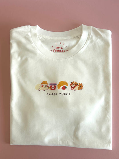 OFF WHITE Guinea Pignic Friends Cotton T-shirt