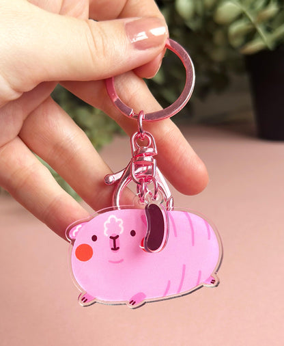 Acrylic Guinea Pig Keychain