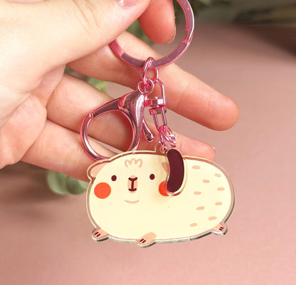 Acrylic Guinea Pig Keychain