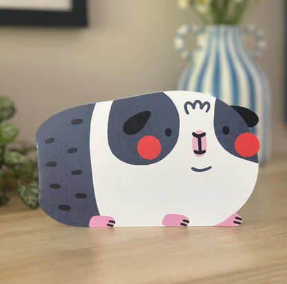Guinea Pig Shaped Greeting Card | A6