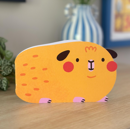 Guinea Pig Shaped Greeting Card | A6