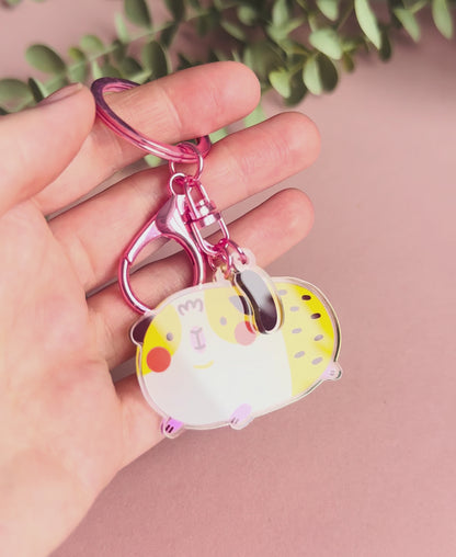 Acrylic Guinea Pig Keychain